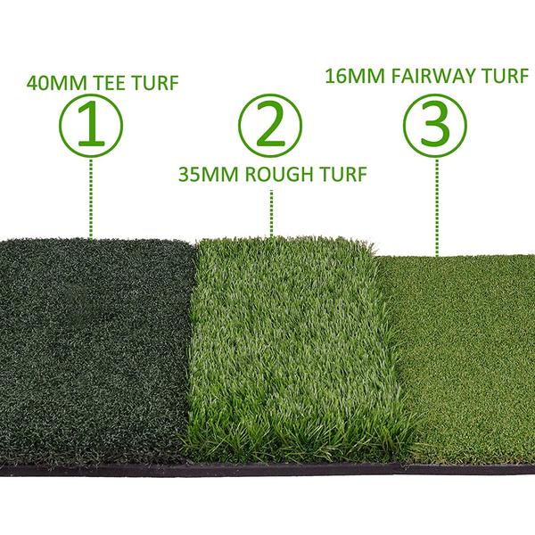 Ultimate Golf Driving Net for Indoor and Outdoor Practice | Versatile Tri-Turf Hitting Mat